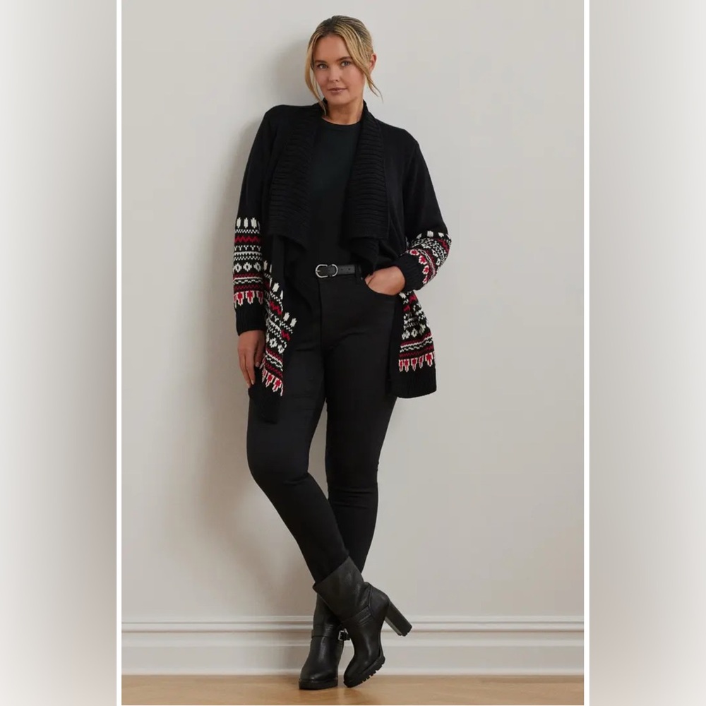 Fair Isle Waterfall Cotton Cardigan
Lauren Ralph Lauren